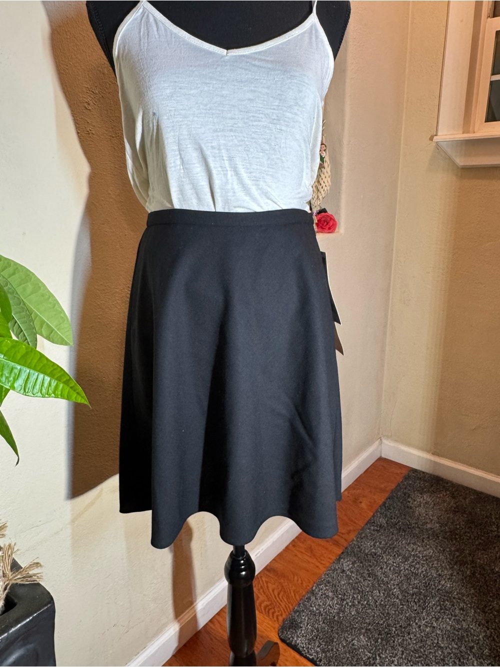 DKNY Black Circle Skirt - Flared Silhouette